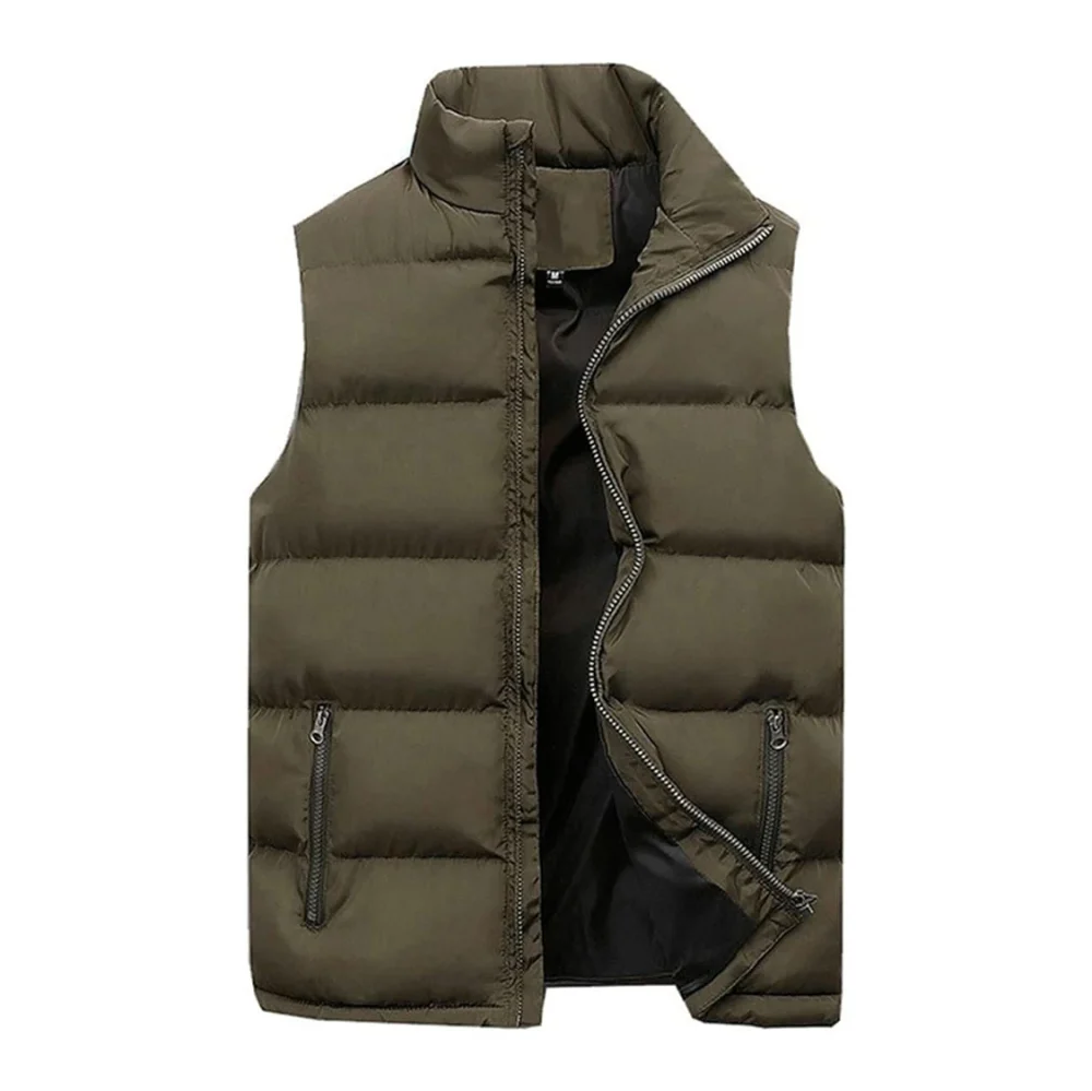 2025 Jacket Fashion Ultra-light Winter Wear Down Puffer Jacket Packable Vest Half Sleeveless Jacket for Men