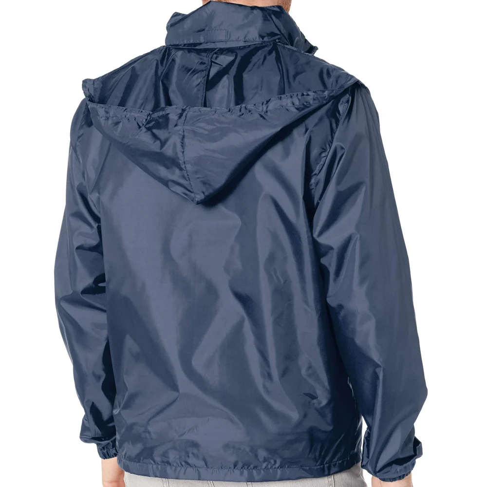 Water Proof Wind Breaker Casual Coat Mens Windbreaker Jackets Waterproof Hooded Autumn Clothing Jackets in - Image 6